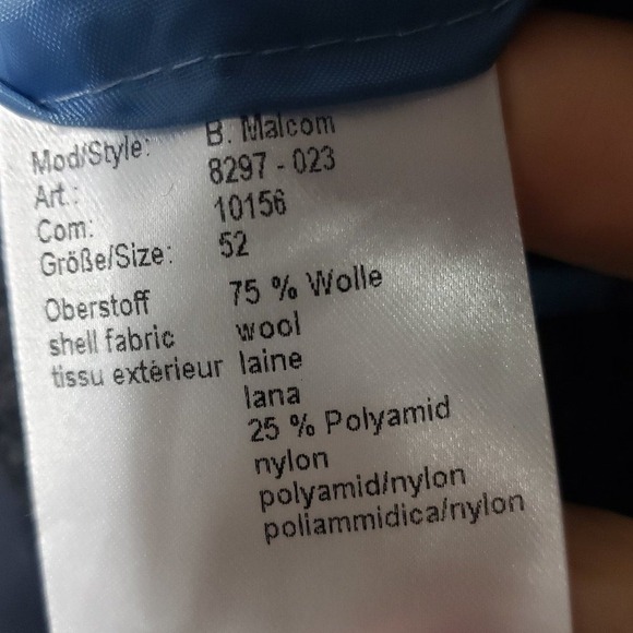 BAUMLER Malcolm Gray Glen Plaid Wool Blend Overcoat Topcoat Blazer Style EU 52 - Picture 10 of 12